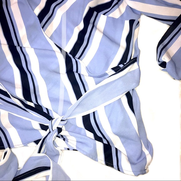 I.N.C. Internacional Concepts Yacht Stripe Blouse - Picture 7 of 8
